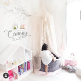 3 Colors Hanging Kids Baby Bedding Dome Bed Canopy Cotton Mosquito Net